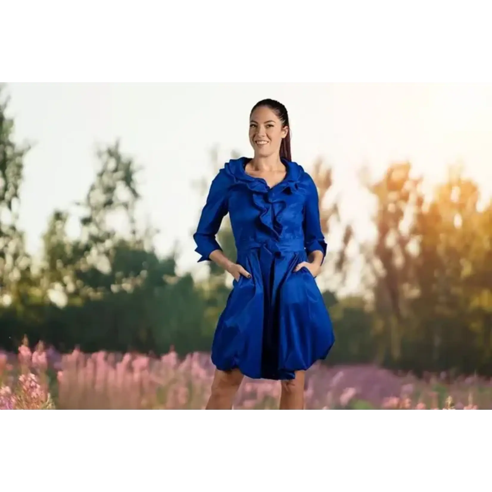Samuel Dong 3/4 SLV Bouble Dress Cob