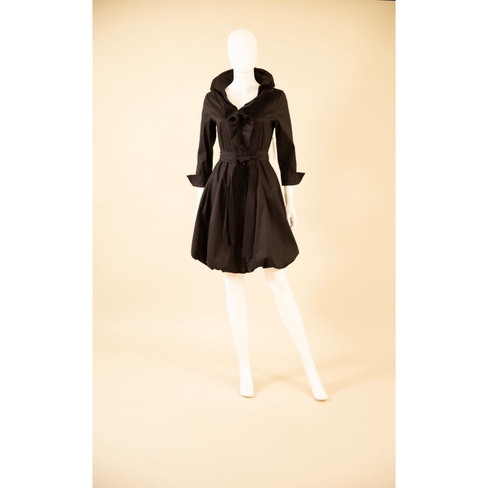 Samuel Dong 3/4 SLV Bouble Dress BLK