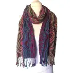 Pashmina Ruffle Scarf  in Multi
