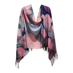 Watercolor Pink Floral Shawl/Scarf