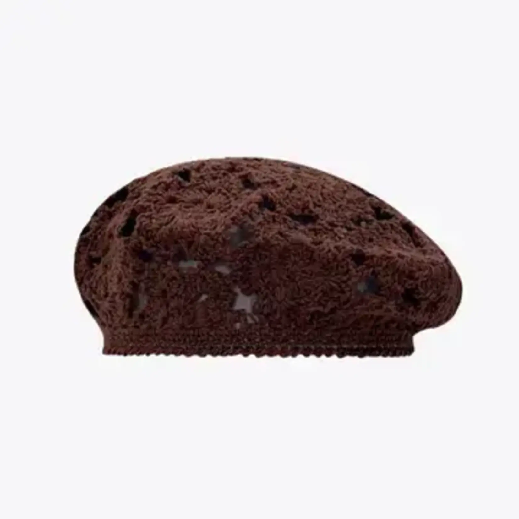 Dipped Shop Handmade Crochet Hollow Out Knit Beret Hat