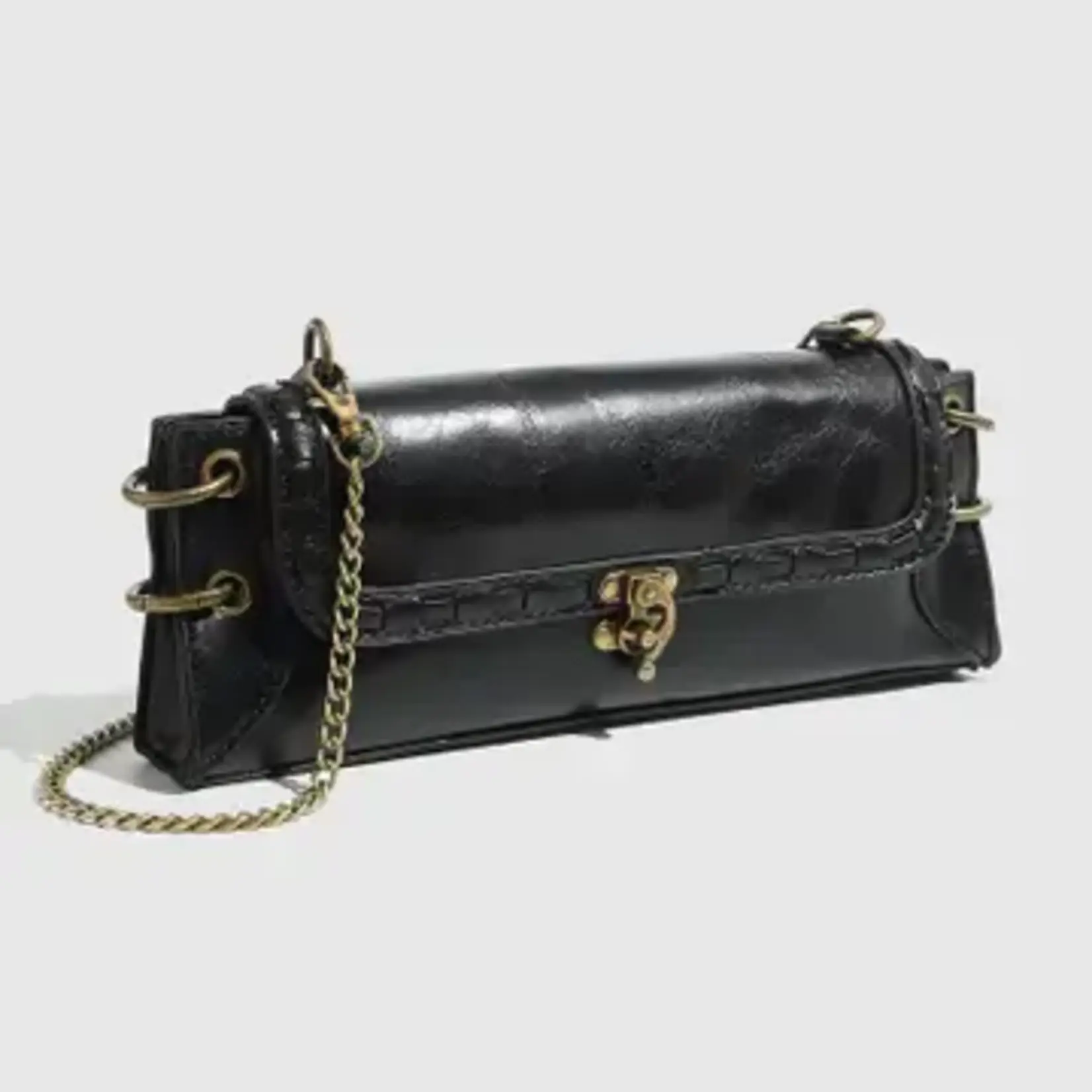 Dipped Shop Vintage Square Shoulder Bag with Chain Strap