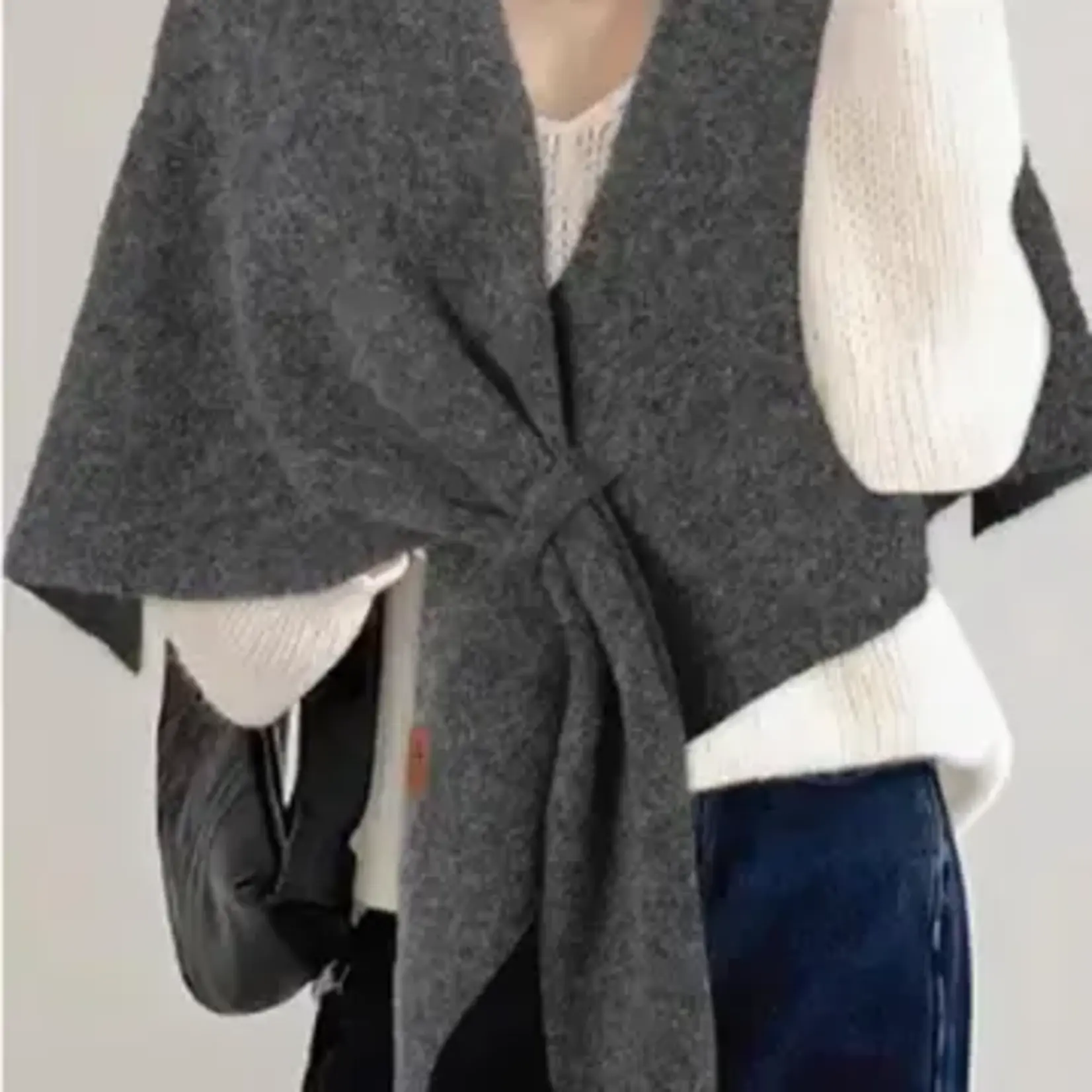 Dipped Shop Simple Wool Blend Warm Triangle Winter Scarf