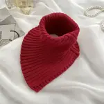 Dipped Shop Solid Color High Collar Warm Knit Scarve