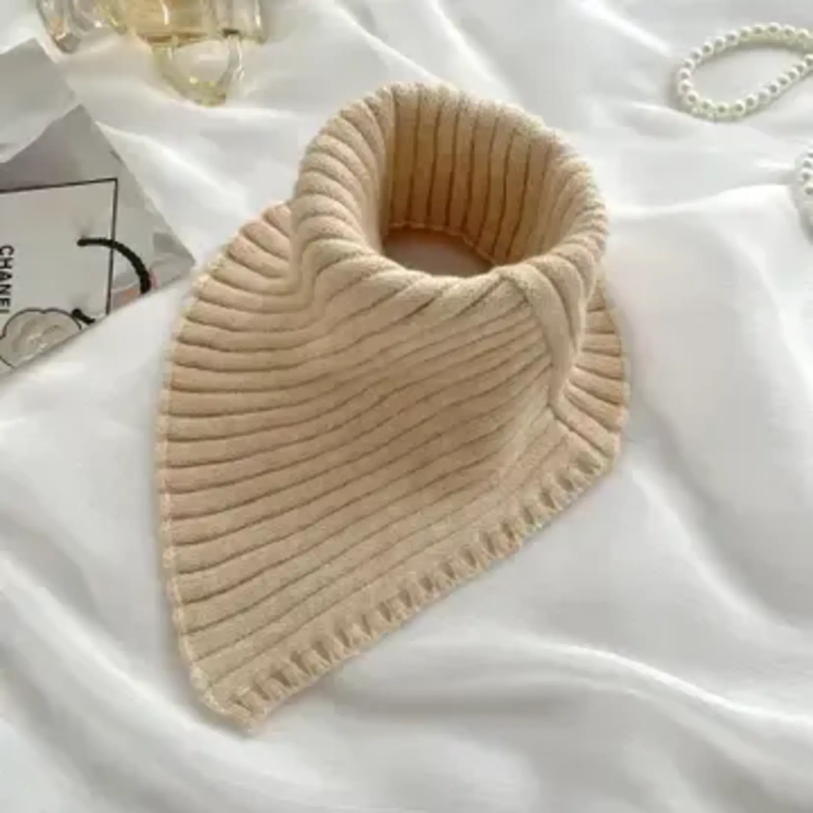 Dipped Shop Solid Color High Collar Warm Knit Scarve