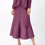 Ellyndale Pleated Flare Skirt in Berry - One Size