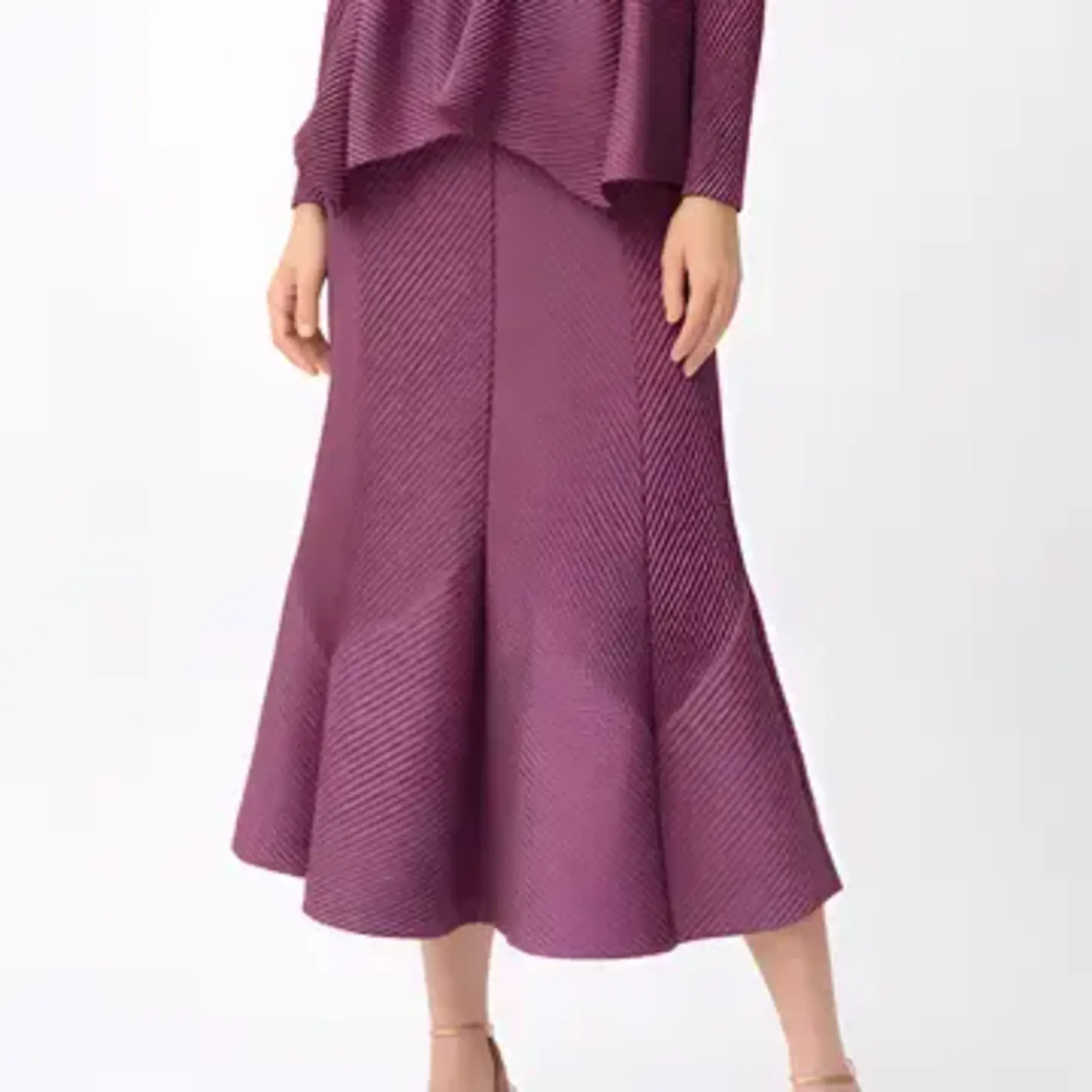 Ellyndale Pleated Flare Skirt in Berry - One Size