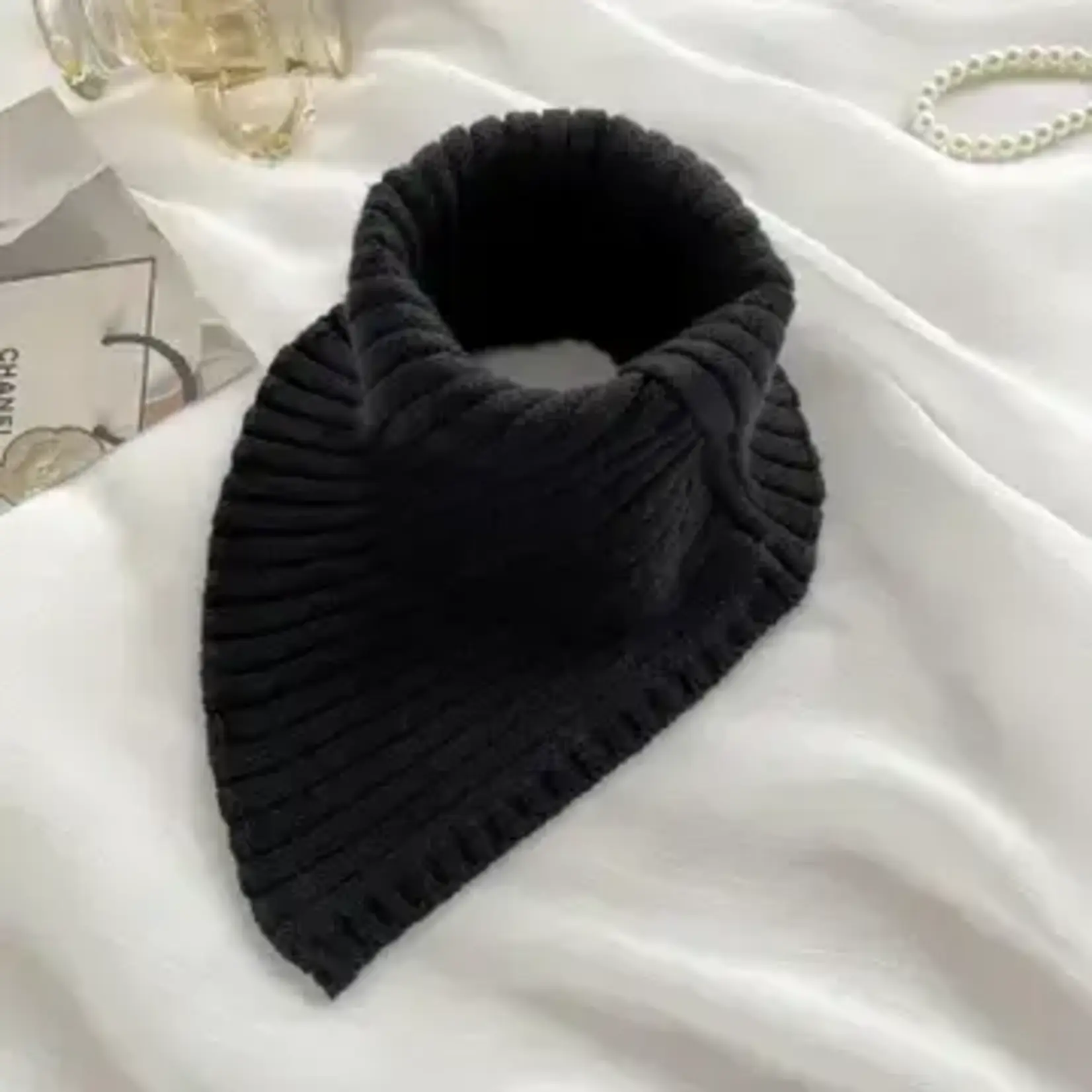 Dipped Shop Solid Color High Collar Warm Knit Scarve