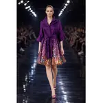 Samuel Dong Stretch Duppioni Sequin Bubble Dress Dbl Clr Violet