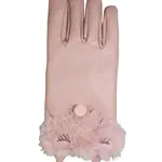 Jeanne Simmons Sleeping Fox Faux Lthr Texting Gloves Pink