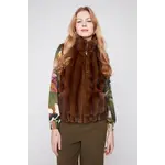 Mink Look Faux Fur Vest w/Pockets
