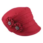 Jeanne Simmons Red Cap w/Two Trimmed Buttons