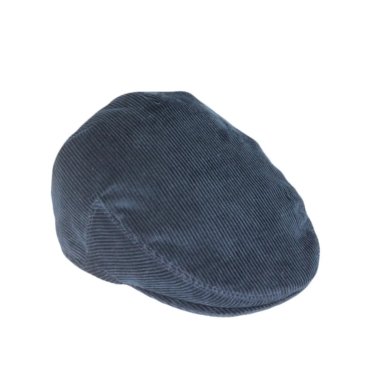 Jeanne Simmons Corduroy Flat Cap in Navy