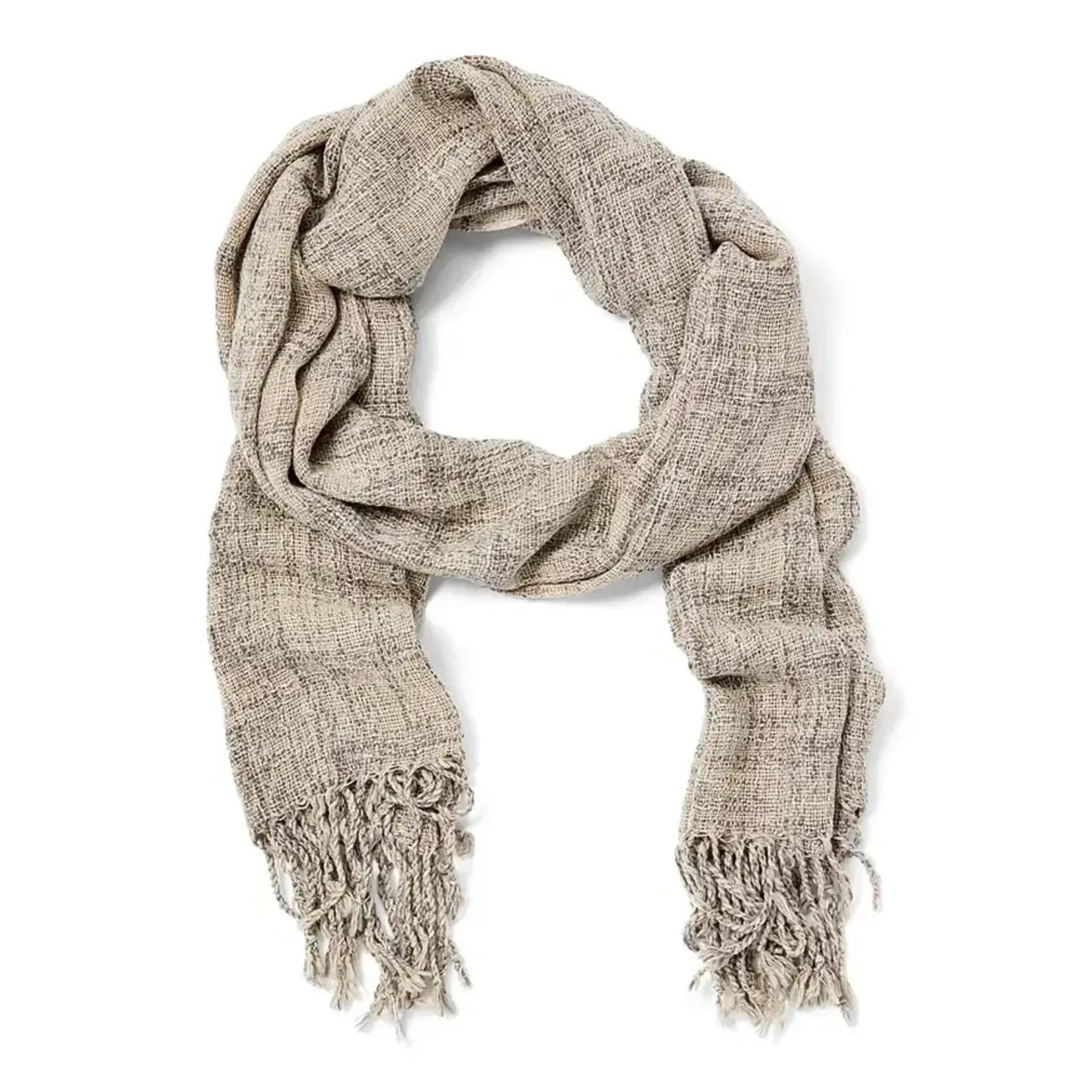 Woven Taupe Scarf