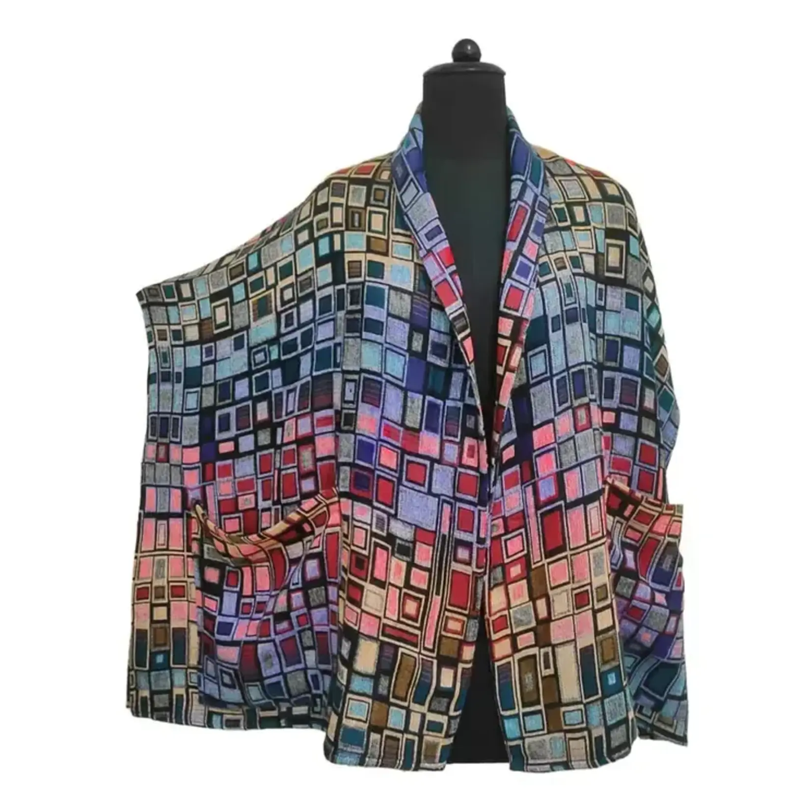 Palizar Geometric Boxxy Cardigan Jacket