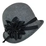 Paulette Asymmetrical Floral Cloche Hat