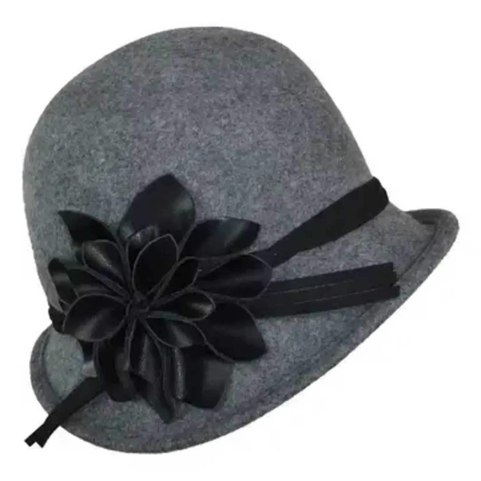 Paulette Asymmetrical Floral Cloche Hat