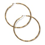 Brighton Grande Hoop Charm Earrings-Gold