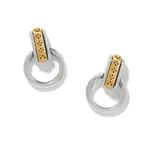 Brighton Mosaic Two Tone Mini Post Drop Earrings