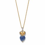 Brighton One Heart Duo Heart Petite Necklace