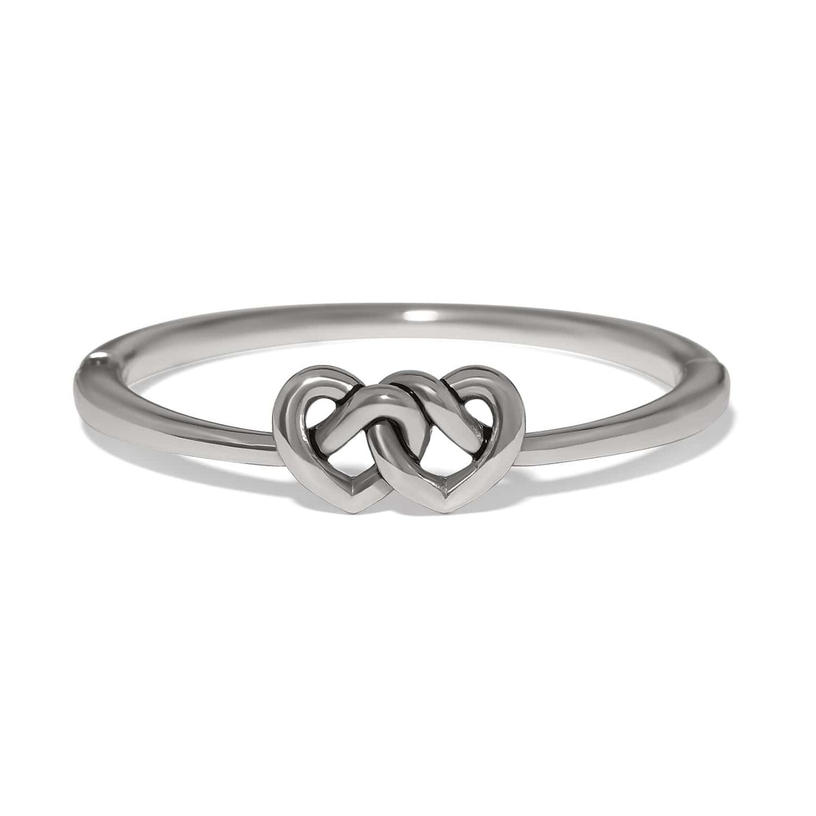 Brighton Interlok Linked Hearts Hinged Bangle