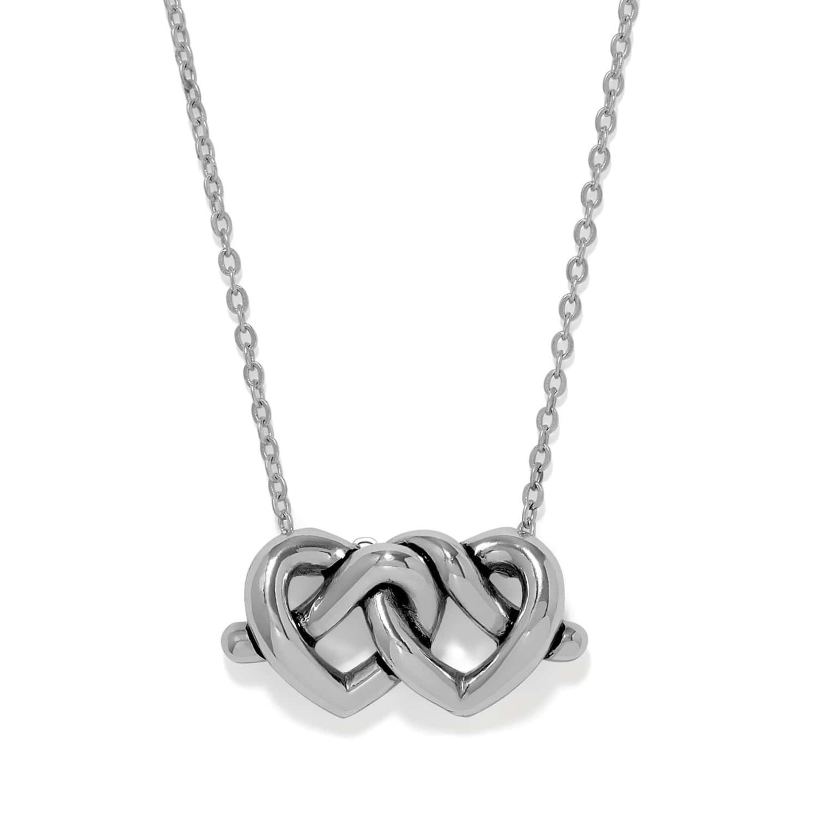 Brighton Interlok Linked Hearts Necklace