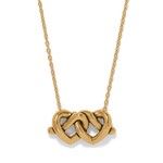 Brighton Interlok Linked Hearts Necklace