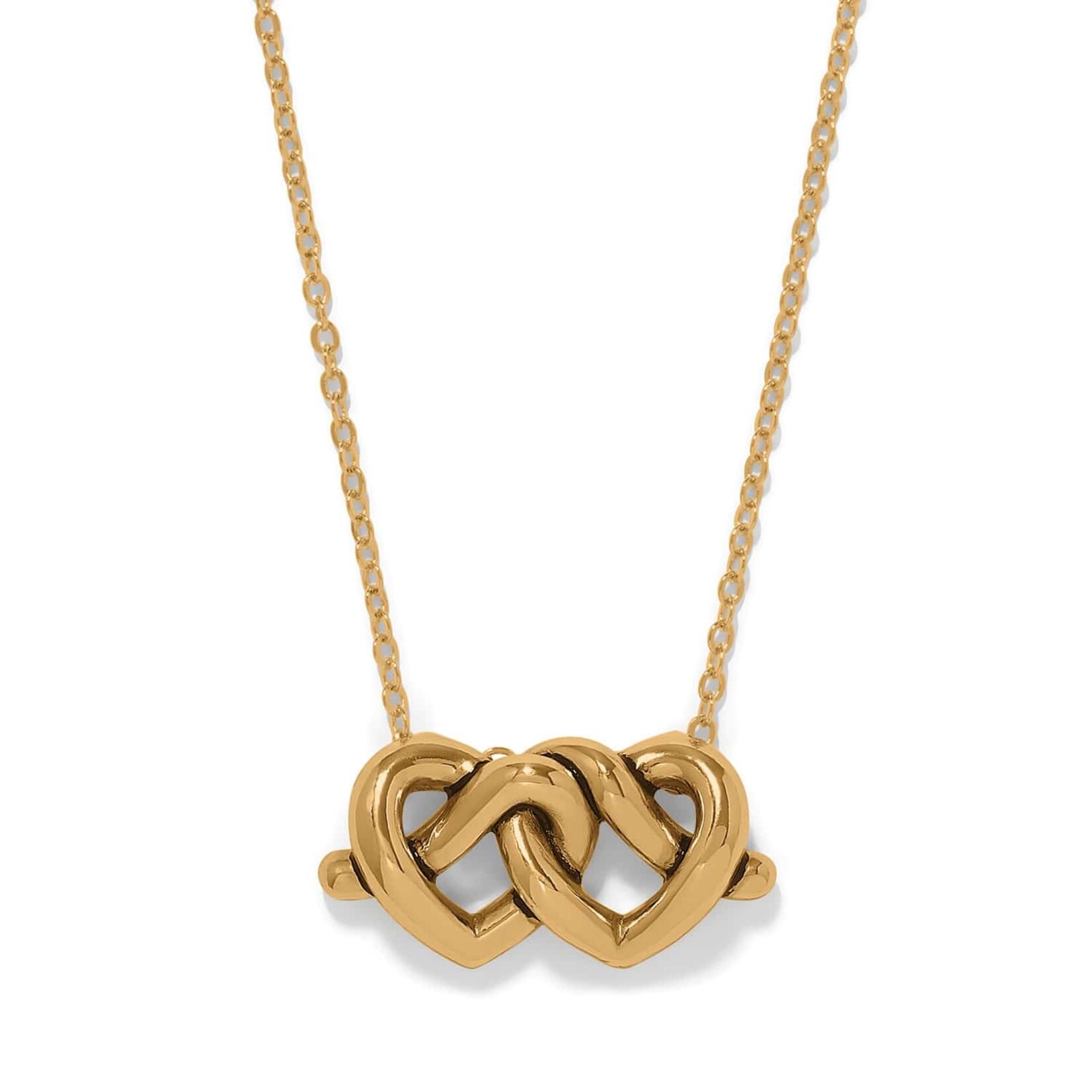 Brighton Interlok Linked Hearts Necklace