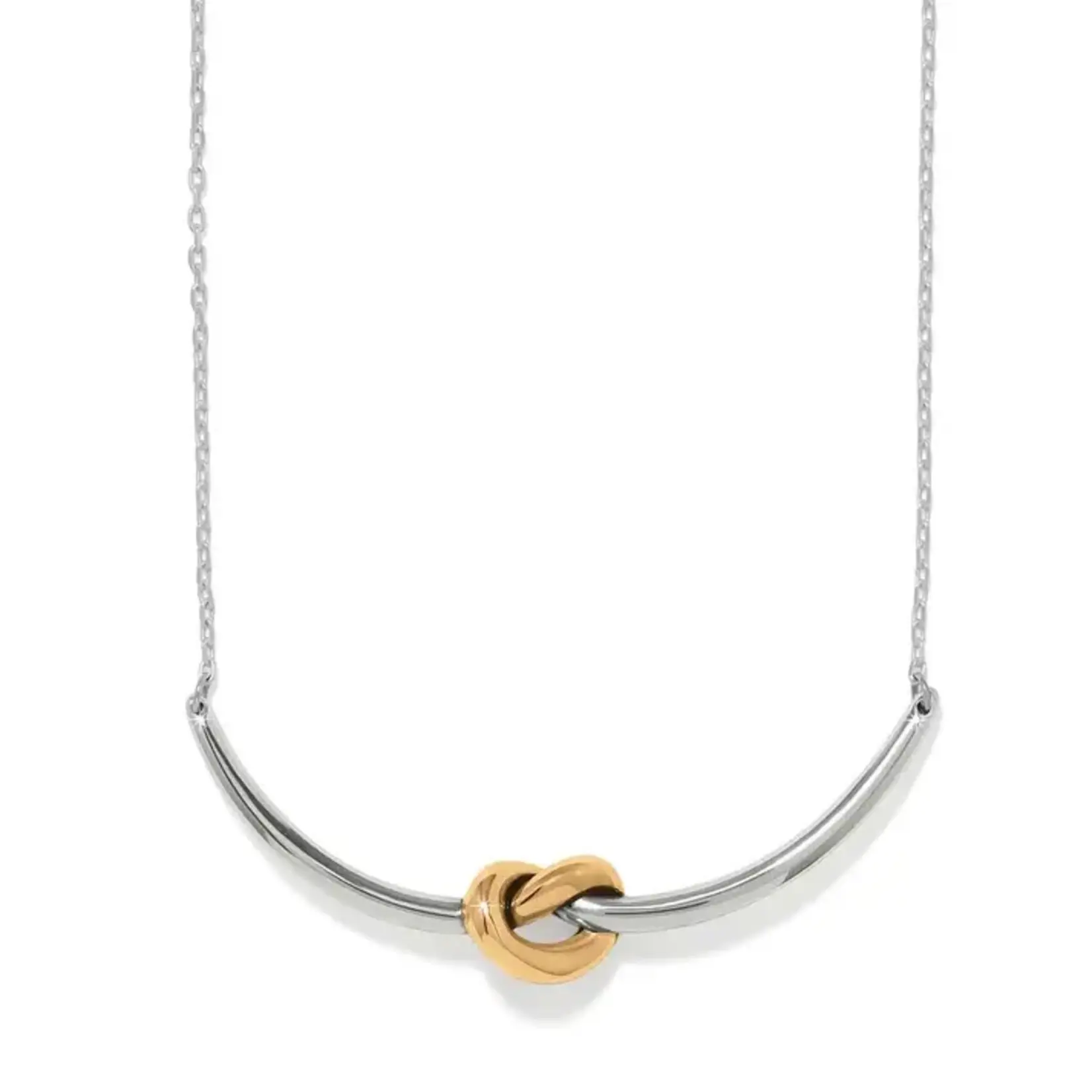Brighton Interlok Single Knot Two Tone Necklace