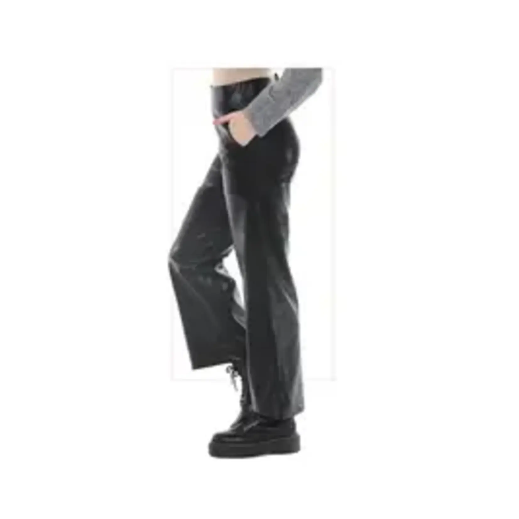 Terra Wide-Leg Faux Leather Pant