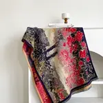 Winding River Navy / Red Abstract Floral Reversible Wrap