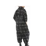 Terra Women's Plaid Half-Zip Top Blk Plaid OS