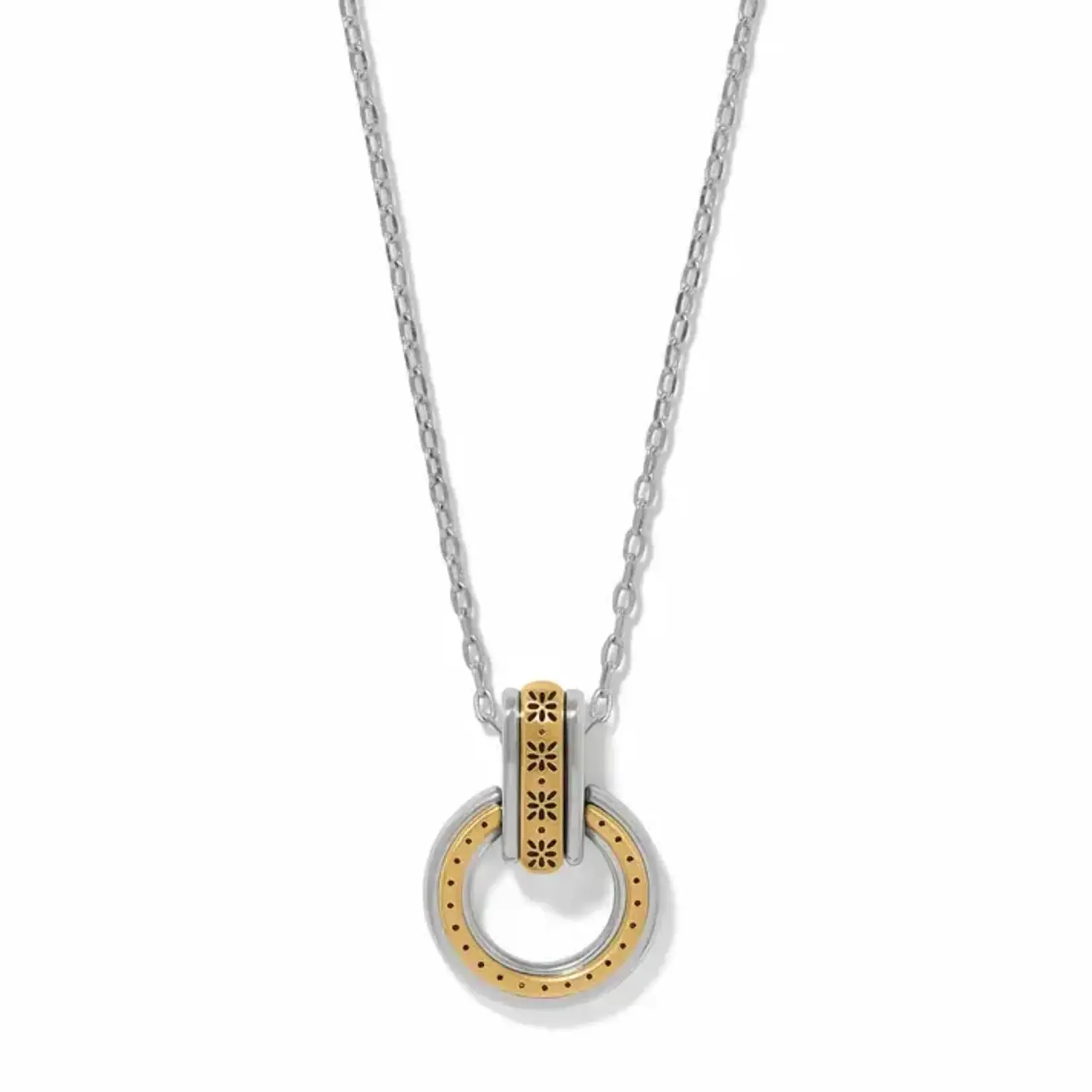 Brighton Mosaic Two Tone Link Ring Necklace