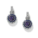 Brighton Halo Gemma Petite Round Post Drop Earrings
