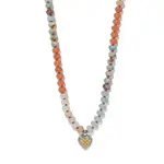 Brighton Mosaic Two Tone Heart Beaded Necklace
