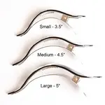 Ficcare Maximas Matte Clip Gold Medium 4.5”