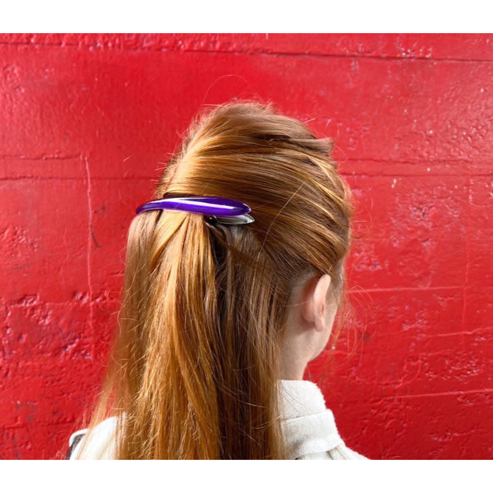 Ficcare Super Clip Jewel Tone Amethyst/Slvr Lrg 5”