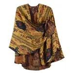 Cashmere Shawl w/ Pull Thru Shoulder Tab-Yel 73
