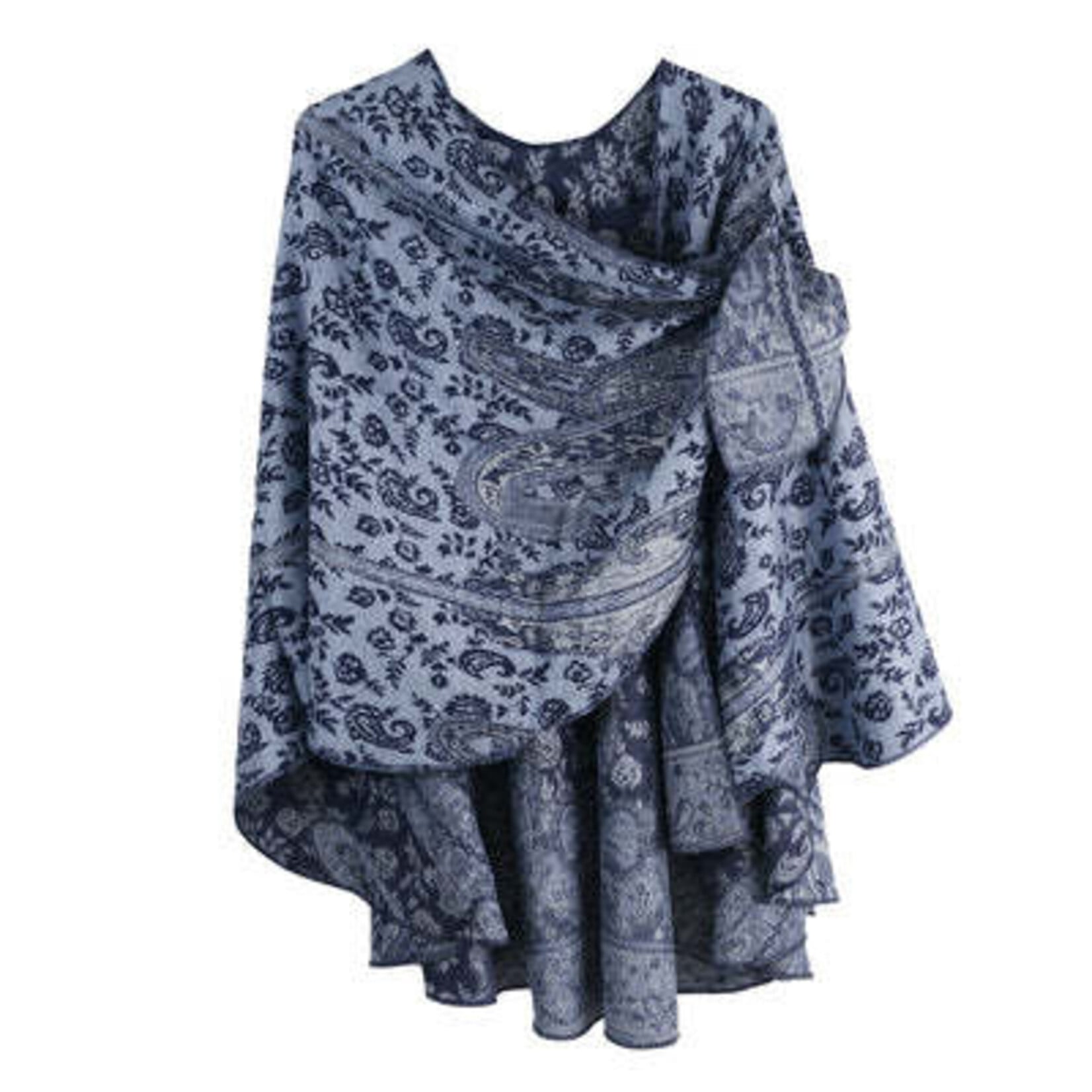 Cashmere Shawl w/ Pull Thru Shoulder Tab-93