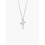 Rizen Infinite Hope Cross Necklace-Sterling Silver