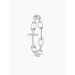 Rizen Chain Breaker Cross Ring-Sterling Silver-8