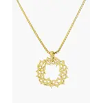 Rizen Crown of Thorns Large Pendant Necklace-Gold