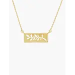 Rizen Olive Branch Necklace-Gold