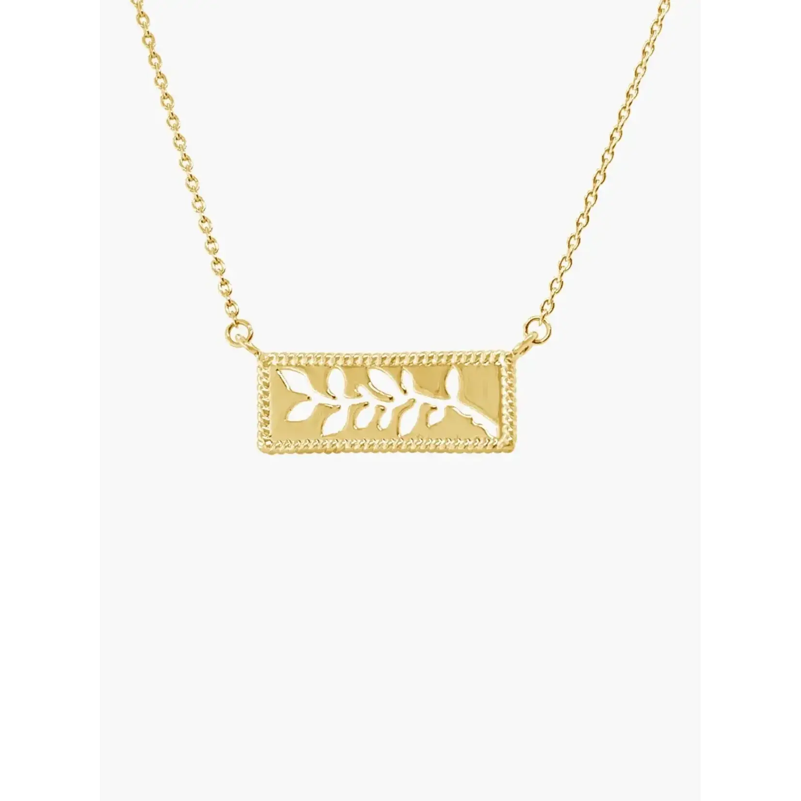 Rizen Olive Branch Necklace-Gold