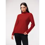 Elena Wang Bubble Knit Sweater Red