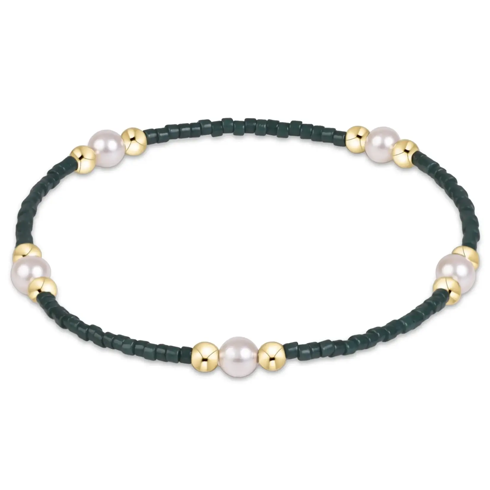 enewton Design GAMEDAY HOPE PURPOSE PEARL BRACELET - DARK GREEN