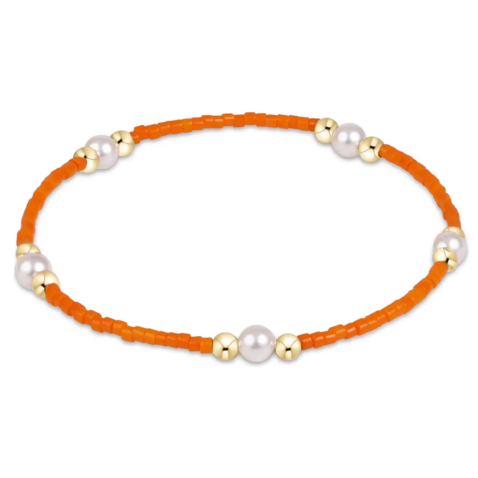 enewton Design GAMEDAY HOPE PURPOSE PEARL BRACELET - ORANGE