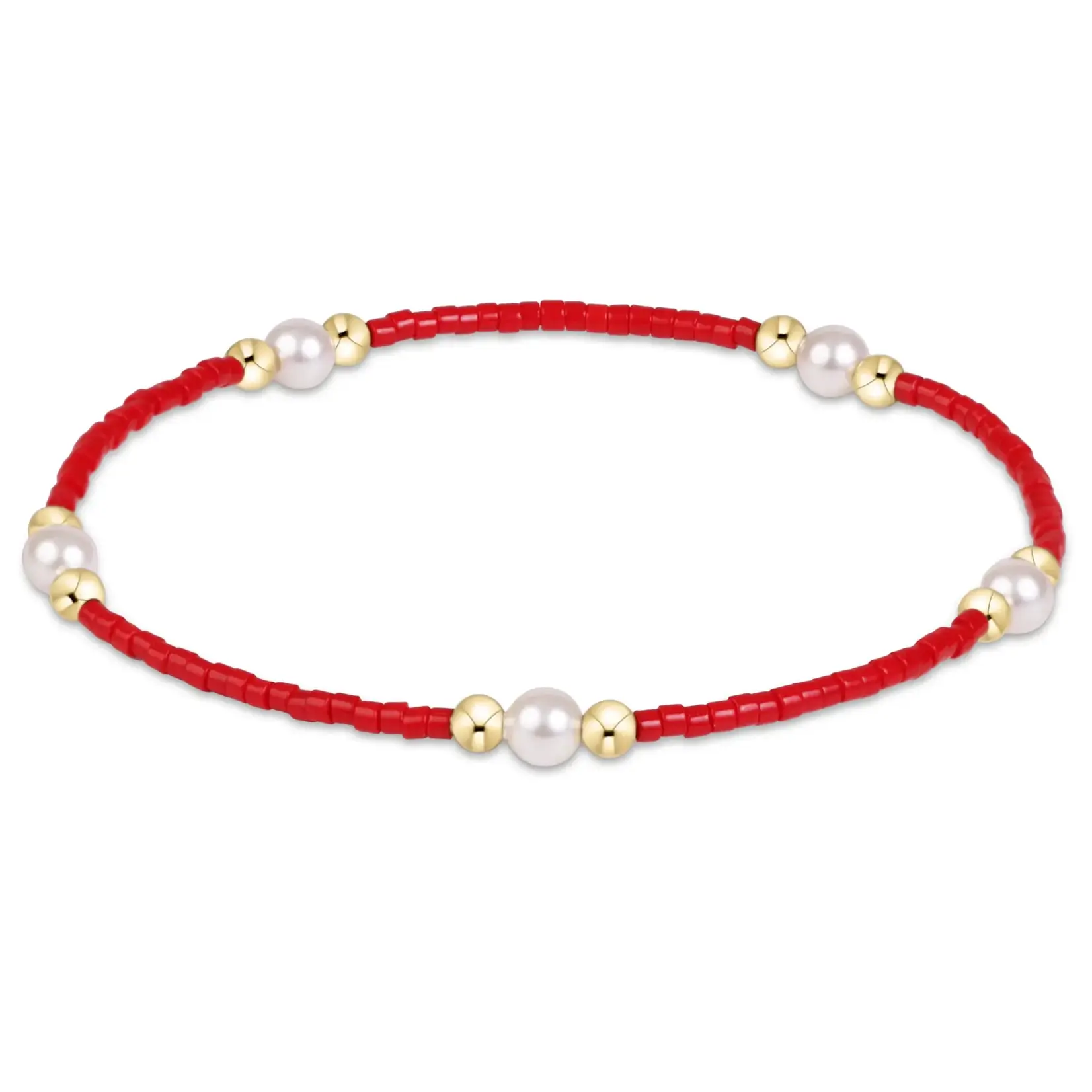 enewton Design GAMEDAY HOPE PURPOSE PEARL BRACELET - RED