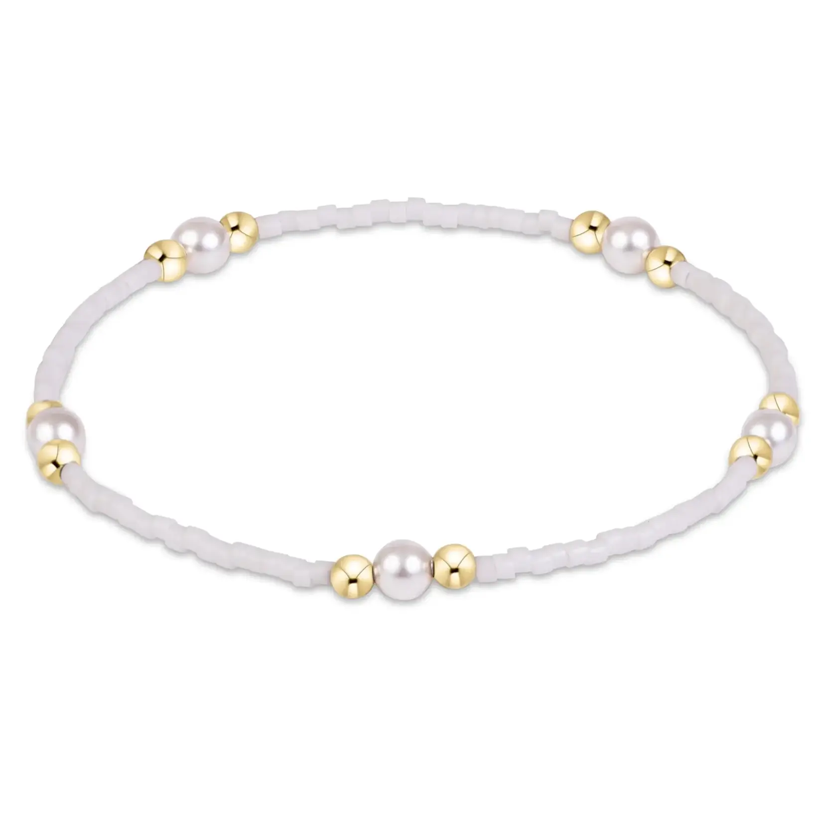 enewton Design GAMEDAY HOPE PURPOSE PEARL BRACELET - WHITE