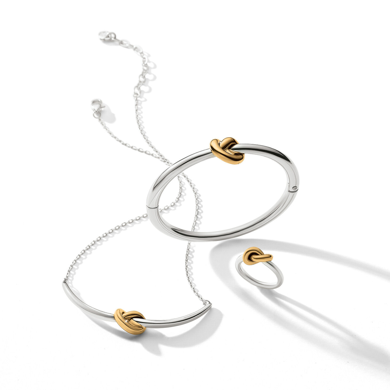 Brighton Interlok Single Knot Hinged Bangle